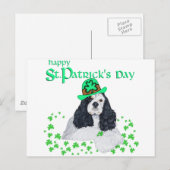 Amerikaanse Cocker Spaniel St. Patrick's Day Briefkaart (Voorkant / Achterkant)