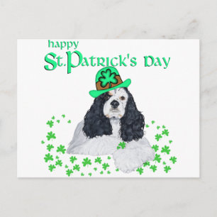 Amerikaanse Cocker Spaniel St. Patrick's Day Briefkaart