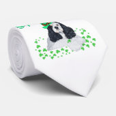 Amerikaanse Cocker Spaniel St. Patrick's Day Stropdas (Opgerold)