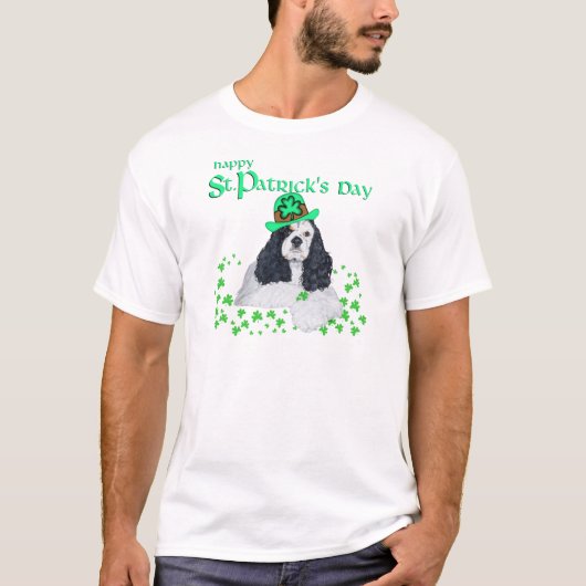 Amerikaanse Cocker Spaniel St. Patrick's Day T-shirt (Voorkant)