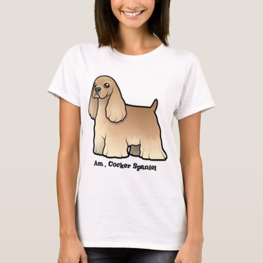 amerikaanse cocker spaniel t-shirt (Voorkant)