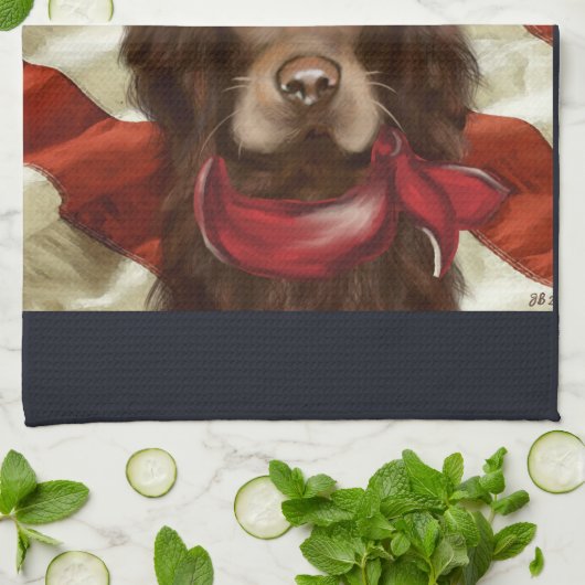 Amerikaanse Cocker Spaniel Theedoek (Gevouwen)