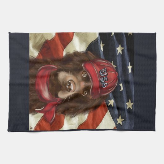 Amerikaanse Cocker Spaniel Theedoek (Horizontaal)