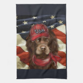 Amerikaanse Cocker Spaniel Theedoek (Verticaal)