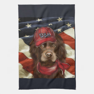 Amerikaanse Cocker Spaniel  Theedoek