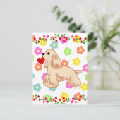 Amerikaanse Cocker Spaniel Valentijn Feestdagenkaart (Staand voorkant)