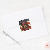 Amerikaanse Cocker Spaniel Vierkante Sticker (Envelop)