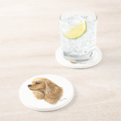 Amerikaanse Cocker Spaniel Zandsteen Onderzetter (Zijkant)