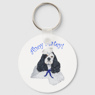 Amerikaanse Cocker Spaniel Zeiler Sleutelhanger
