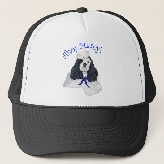Amerikaanse Cocker Spaniel Zeiler Trucker Pet (Voorkant)