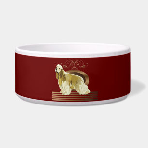 Amerikaanse cockerspaniel voerbakje