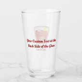 Amerikaanse cocktail Glass Glas (Achterkant)