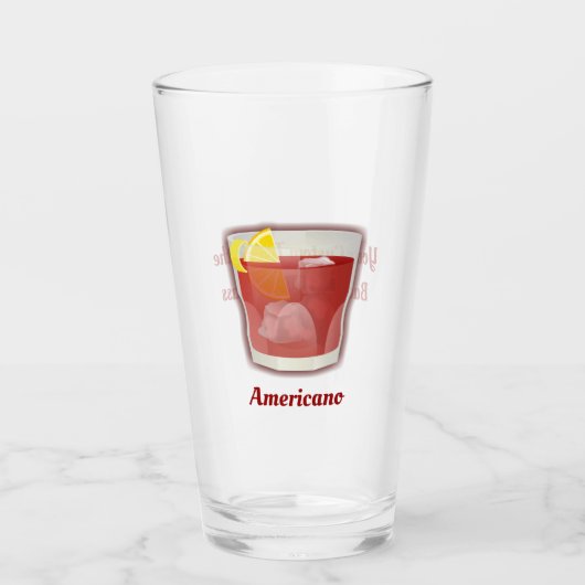 Amerikaanse cocktail Glass Glas (Voorkant)