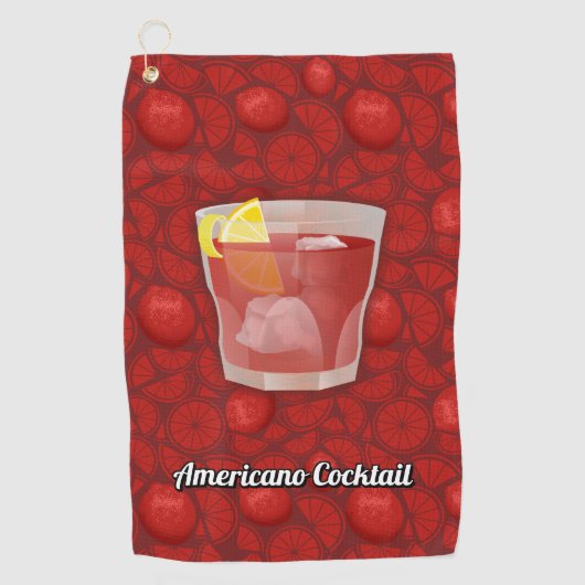 Amerikaanse cocktail golfhanddoek (Voorkant)