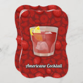 Amerikaanse cocktail kaart (Voorkant / Achterkant)