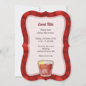 Amerikaanse cocktail kaart (Achterkant)