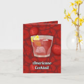 Amerikaanse cocktail kaart (Gele Bloem)