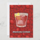 Amerikaanse cocktail kaart (Voorkant)