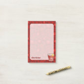 Amerikaanse cocktail post-it® notes (Op bureau)