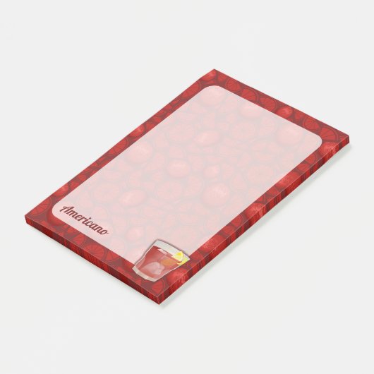Amerikaanse cocktail post-it® notes (Schuin)