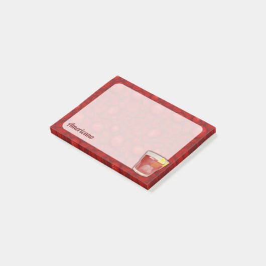 Amerikaanse cocktail post-it® notes (Schuin)