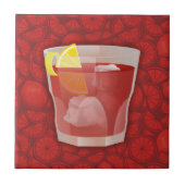 Amerikaanse cocktail tegeltje (Voorkant)