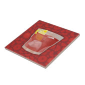 Amerikaanse cocktail tegeltje (Zijkant)