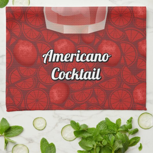 Amerikaanse cocktail theedoek (Gevouwen)