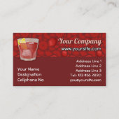 Amerikaanse cocktail visitekaartje (Voorkant)