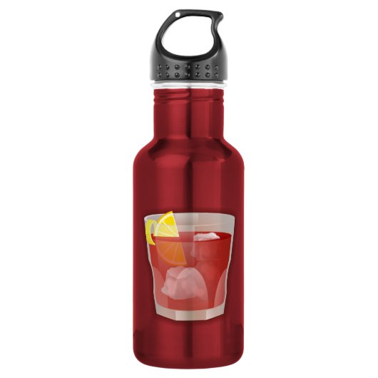 Amerikaanse cocktail waterfles  (Voorkant)