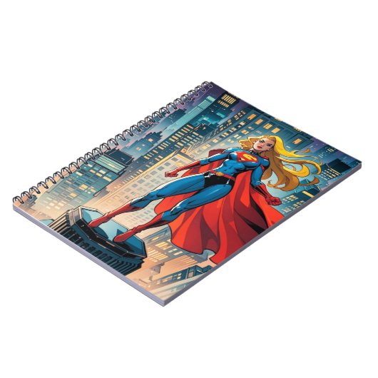 Amerikaanse comics, retro Amerikaanse comics, supe Notitieboek (Linkerzijde)