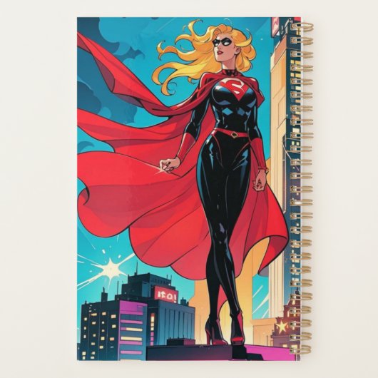 Amerikaanse comics, retro Amerikaanse comics, supe Planner (Achterkant)