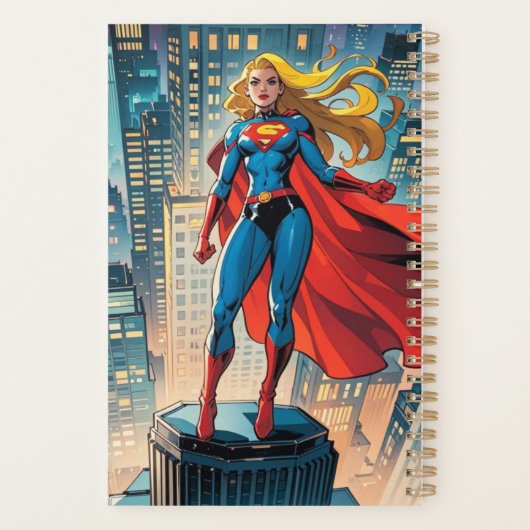 Amerikaanse comics, retro Amerikaanse comics, supe Planner (Achterkant)