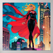 Amerikaanse comics, retro Amerikaanse comics, supe Poster (Voorkant)