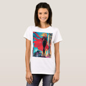 Amerikaanse comics, retro Amerikaanse comics, supe T-shirt (Voorkant volledig)