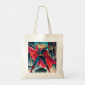 Amerikaanse comics, retro Amerikaanse comics, supe Tote Bag (Achterkant)