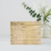 Amerikaanse constitutionele vrijheden - ken uw rec briefkaart (Staand voorkant)