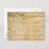 Amerikaanse constitutionele vrijheden - ken uw rec briefkaart (Voorkant / Achterkant)