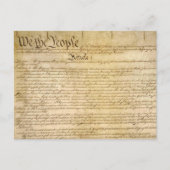 Amerikaanse constitutionele vrijheden - ken uw rec briefkaart (Voorkant)