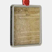 Amerikaanse constitutionele vrijheden - ken uw rec metalen ornament (Rechts)