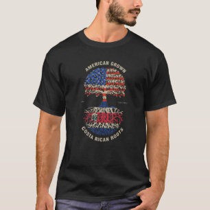 Amerikaanse Costa Rica-vlag T-shirt