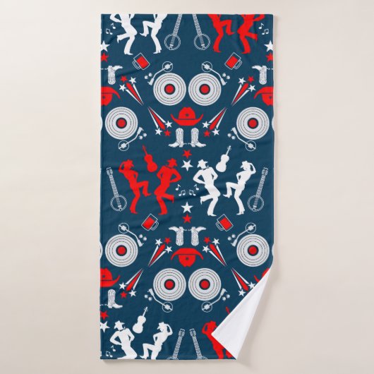 Amerikaanse Country Music Line Dancing Badhanddoek (Badhanddoek)