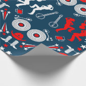 Amerikaanse Country Music Line Dancing Cadeaupapier (Hoek)