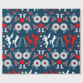 Amerikaanse Country Music Line Dancing Cadeaupapier (Vlak)