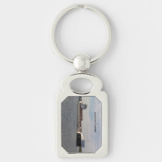 Amerikaanse Courage metalen sleutelhanger (Voorkant)