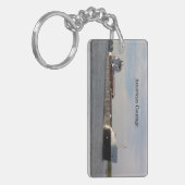 Amerikaanse Courage-rechthoekige sleutelketen Sleutelhanger (Voorkant Links)