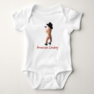 Amerikaanse Cowboy Baby Creeper Romper