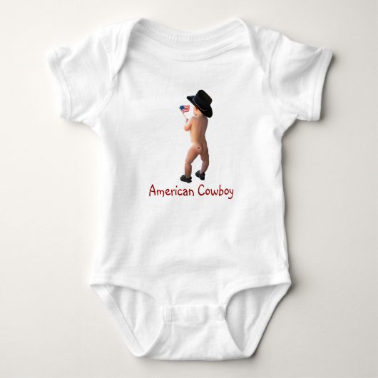 Amerikaanse Cowboy Baby Creeper Romper (Voorkant)