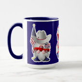 Amerikaanse Cowboy en Cowgirl Gnomes Mok (Links)