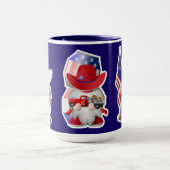 Amerikaanse Cowboy en Cowgirl Gnomes Mok (Midden)